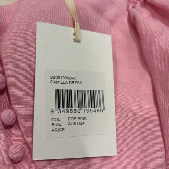 NWT Significant Other Camilla Dress in Pop Pink - Picture 6 of 8